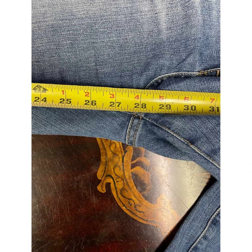 AG Adriano Goldschmied Ex Boyfriend Slouchy Slim Distressed Ankle Jeans Size 28R